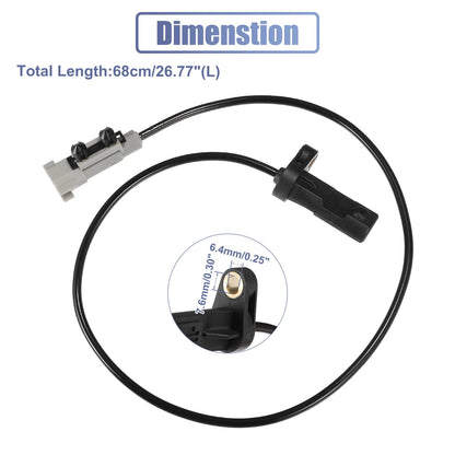 ABS Wheel Speed Sensor for Jeep Black (No.56044146AB)
