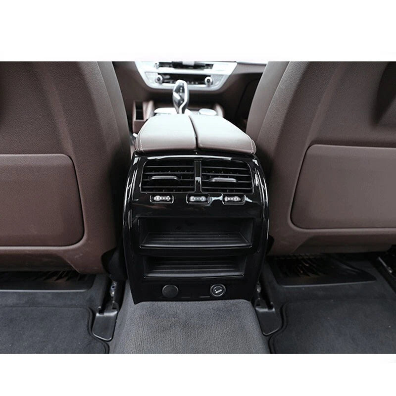 Black Air Condition Vent Outlet Frame Cover Trim fit For BMW 5 Series 2018-2020