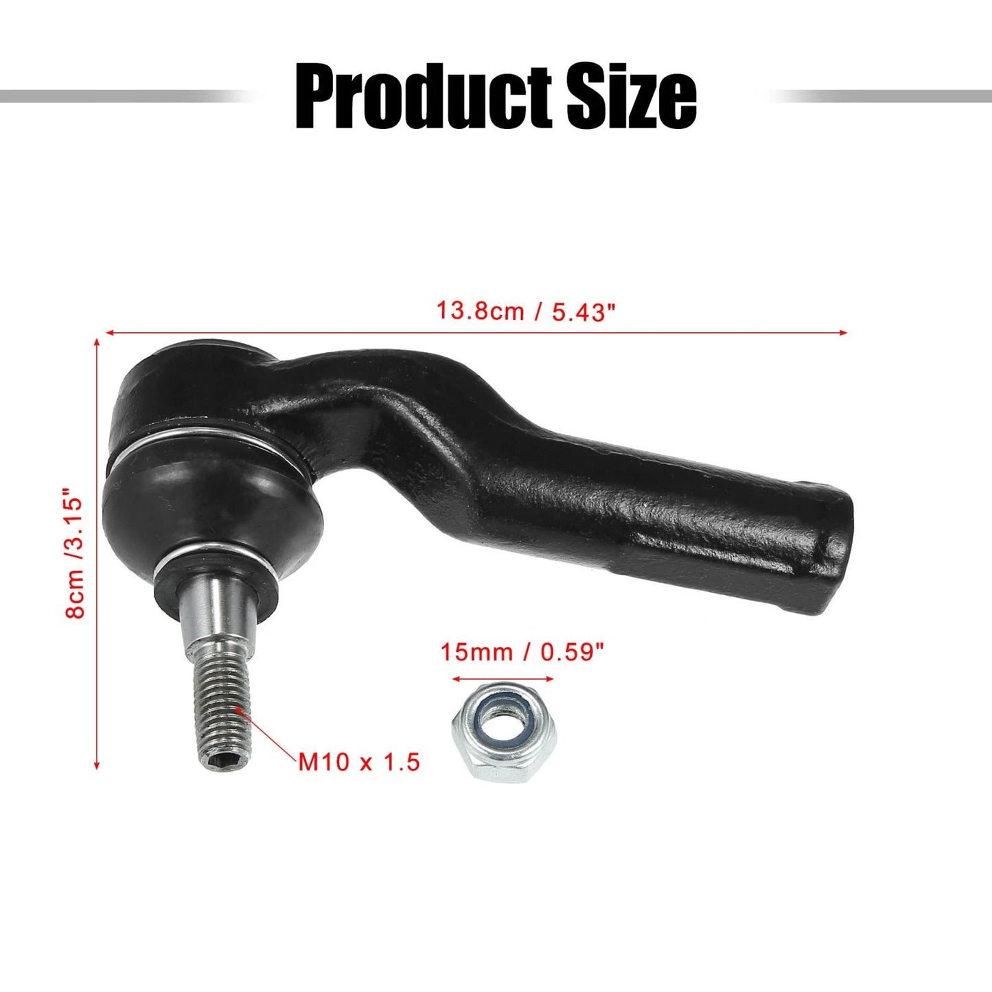 Car Front Outer Tie Rods for Ford Focus, Lincoln MKC (2012-2017)