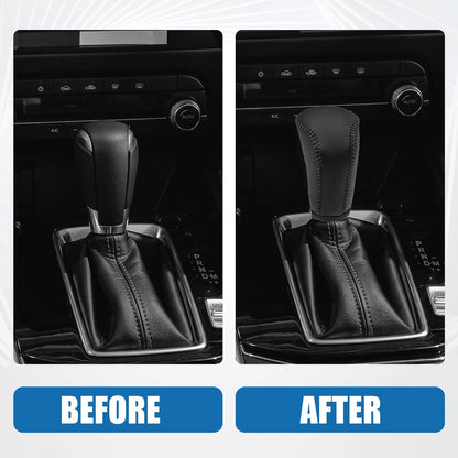 Faux Leather Gear Shifting Knob Cover for Mazda 3 Hatchback (2019-2021)