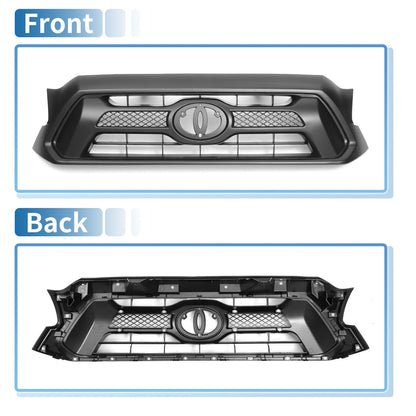 Black Front Hood Bumper Grille for Toyota Tacoma (2012)