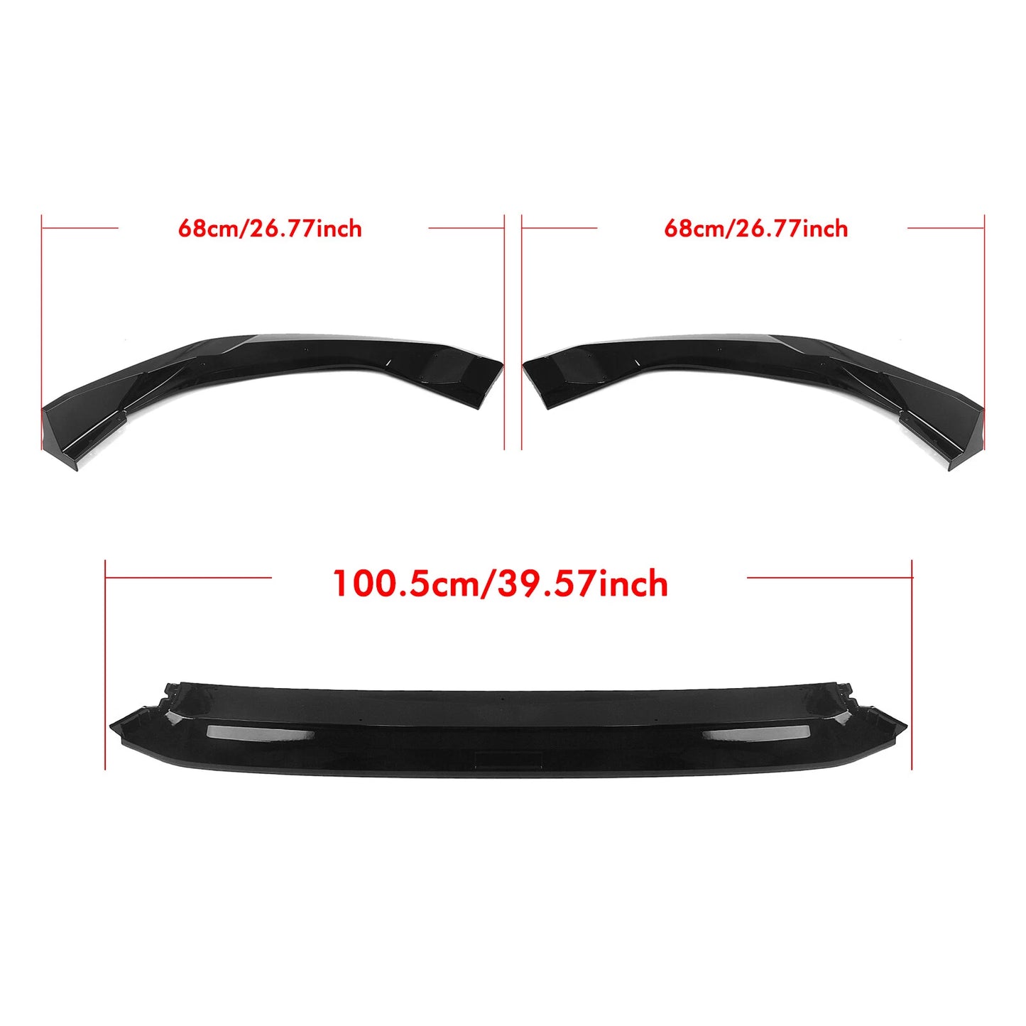Front Lower Spoiler Lip Splitter for Honda Civic (2016-2021)