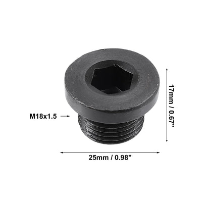 4 x M18x1.5 Engine Oil Drain Plug Screws with Gaskets for BMW, Mazda