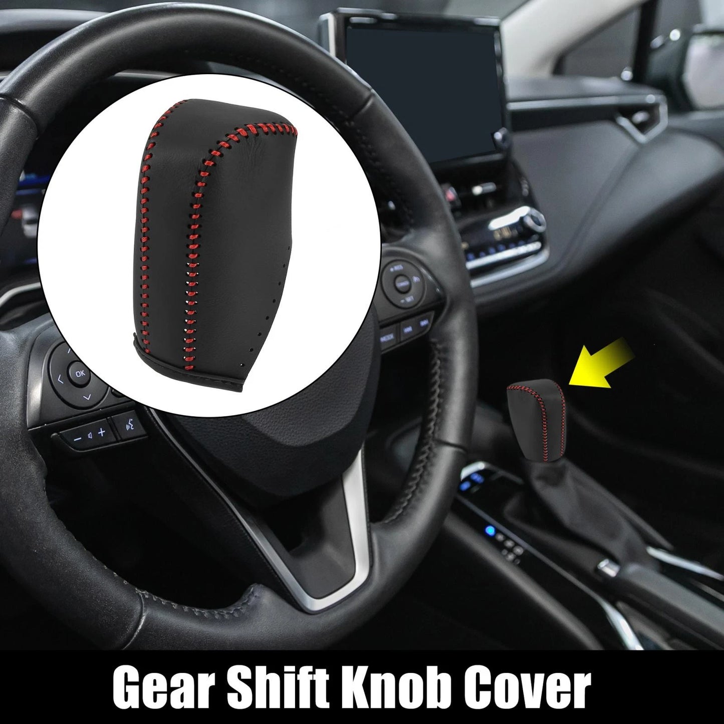 Gear Shift Knob & Hand Brake Cover for Toyota Corolla (2014-2018)