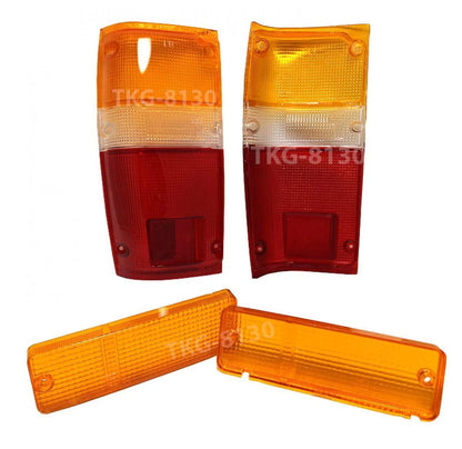 Bumper Light Lens & Tail Light Lens for Toyota Hilux MK2 LN50 LN65 (1983-1997)