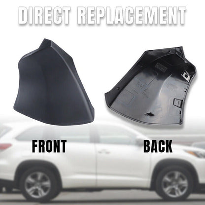 Black ABS Rear View Mirror Base Cover Trim Right for Toyota Highlander (2020-2022)