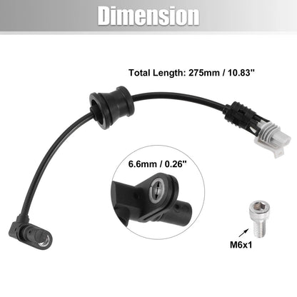 Transmission Speed Sensor for Chevrolet Equinox Black Plastic Metal