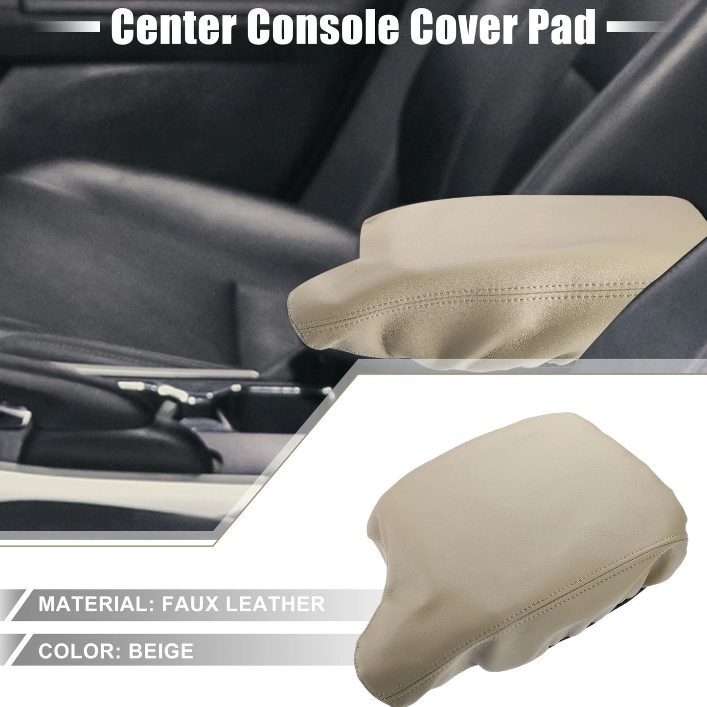 Beige Center Console Armrest Cover Trim for Honda Accord (2013-2017)