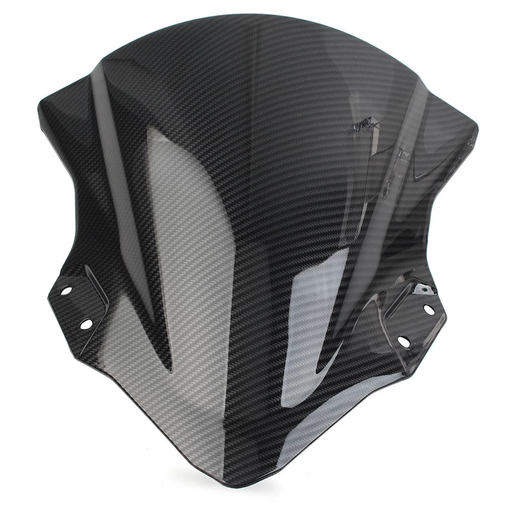 Windshield Shield ABS for Kawasaki Ninja 250 400 (2018-2022) Carbon Fiber Black