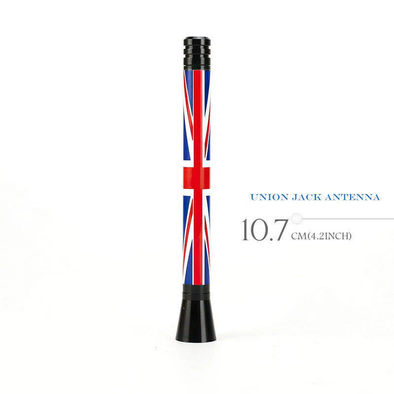 4.2" Short Antenna for MINI Cooper - Union Jack Flag Style (2002-2023)