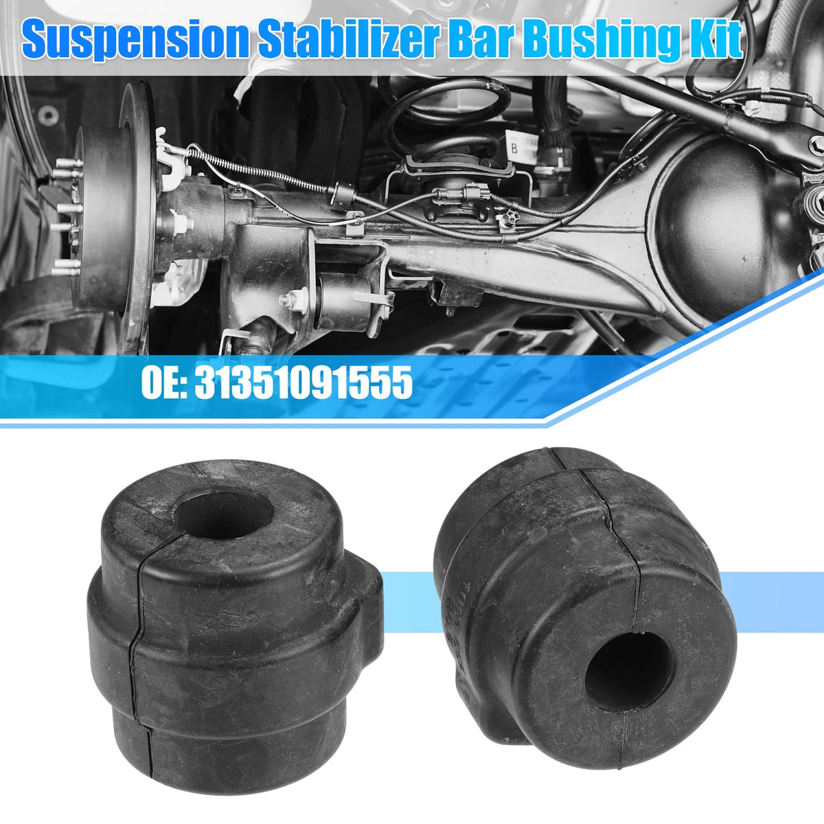2 x Car Suspension Stabilizer Bar Bushings for BMW 740i (2001-2005)