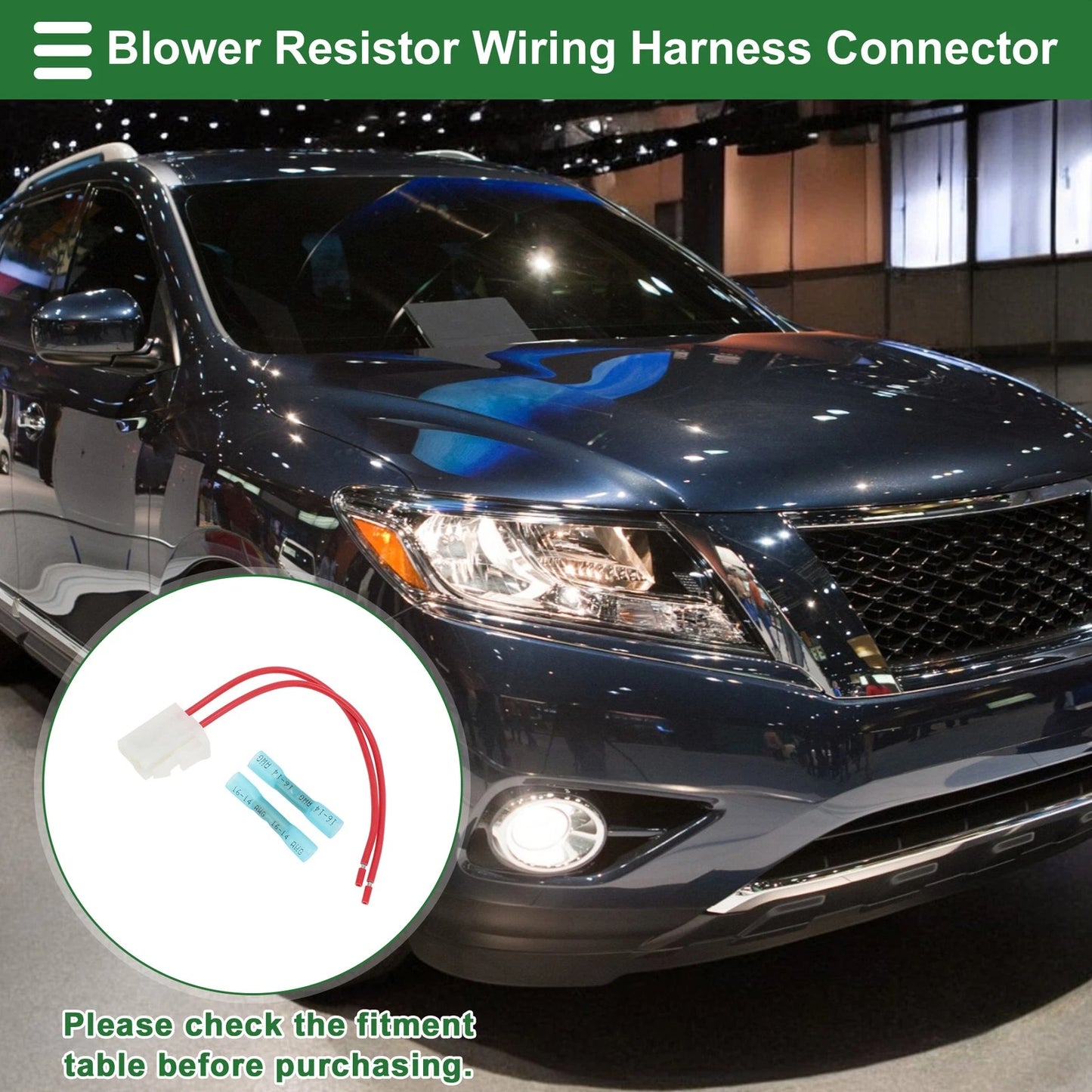 Blower Resistor Wiring Harness Connector  Pin for Toyota Matrix (2003-2008)