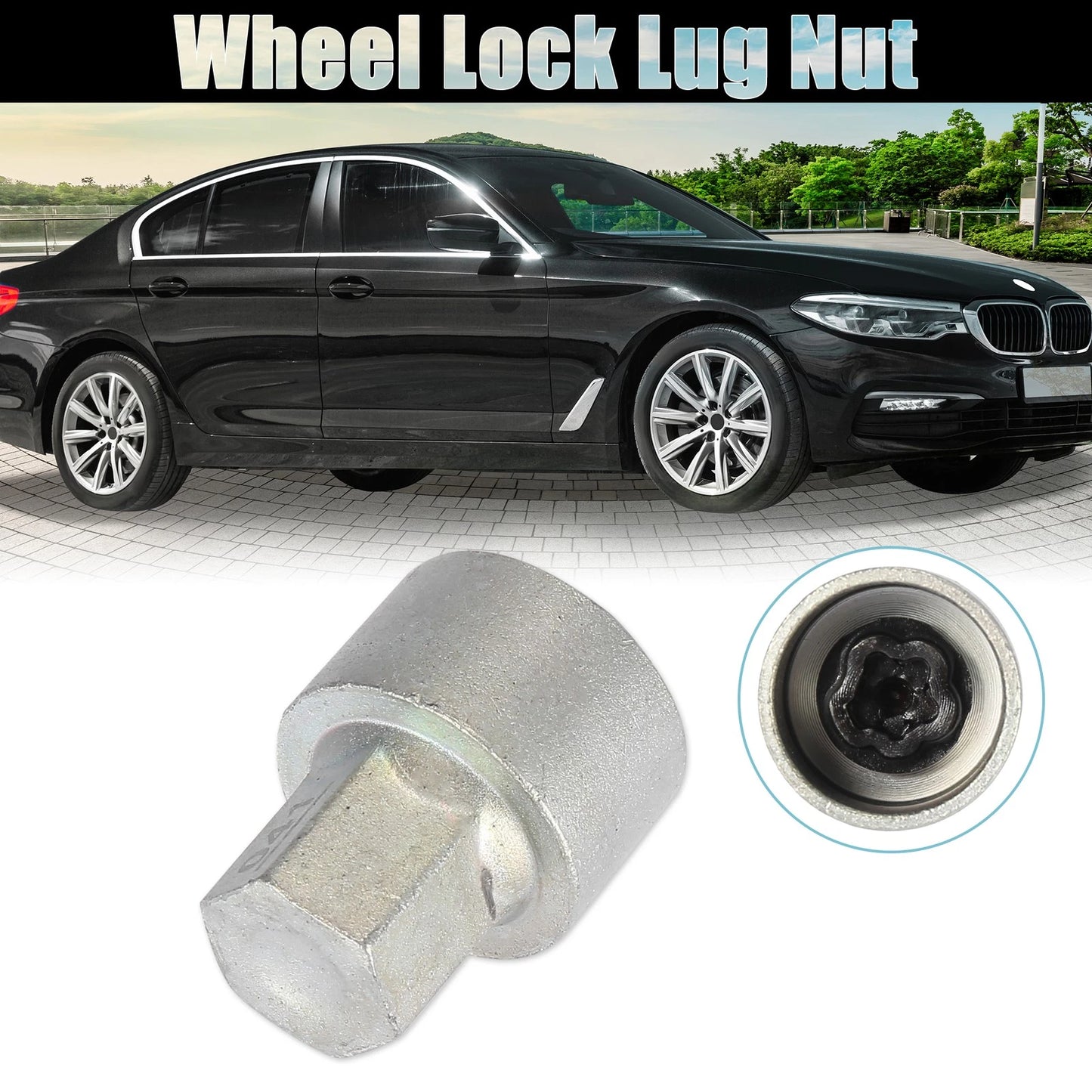 Wheel Lock Lug Nut Key for BMW 3 5 7 Series