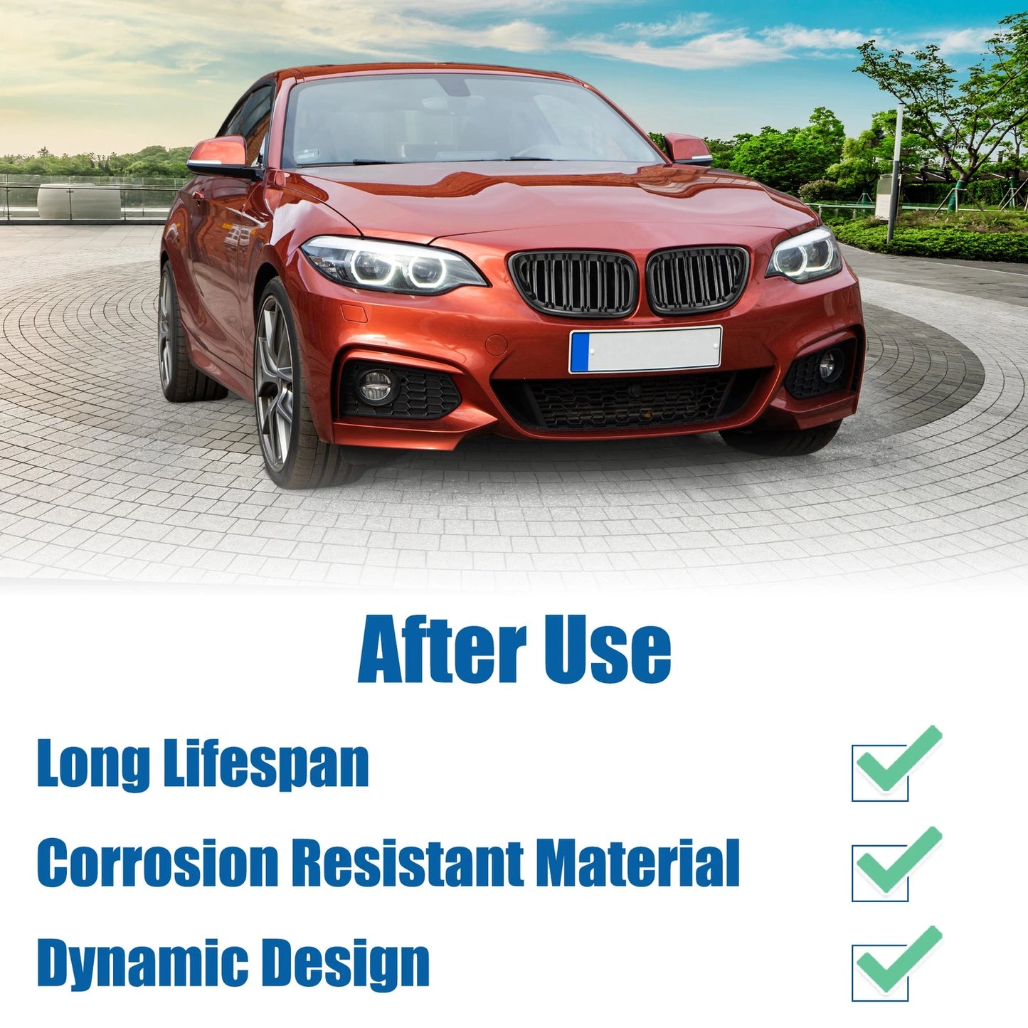 Front Hood Bumper Grill for BMW 228i xDrive 230i xDrive F22