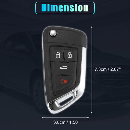 4 Button Key Fob Case Keyless Entry Shell for Chevrolet OHT01060512