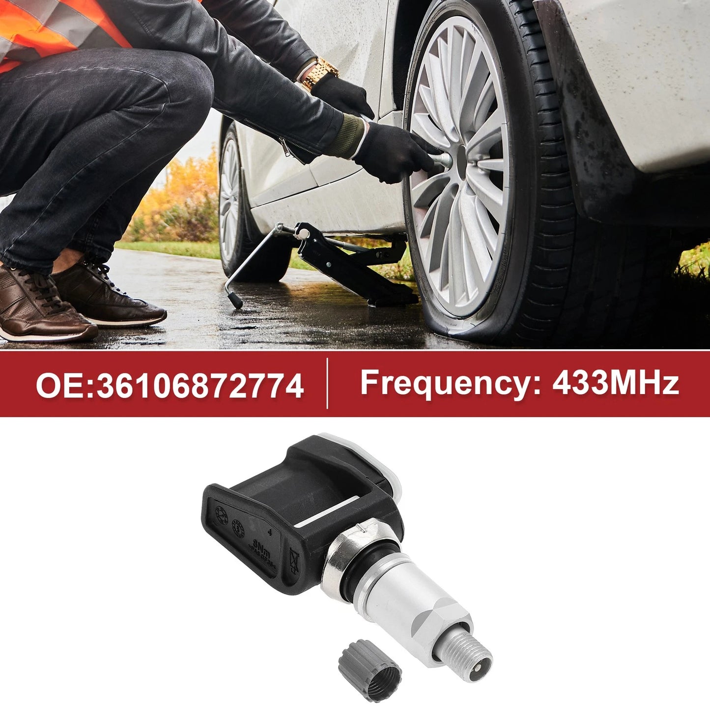 Tire Pressure Sensor for BMW X3 X4 X5 X6 X7 (2017-2021) 433MHz