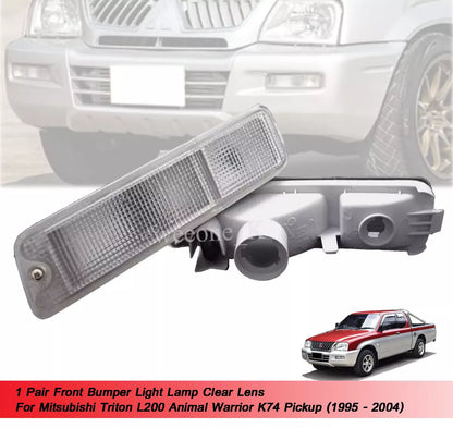 Clear Front Bumper Light for Mitsubishi L200 Animal (1995-2005)