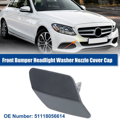 Black Front Right Headlight Washer Nozzle Cover for BMW M3 (2015-2018)