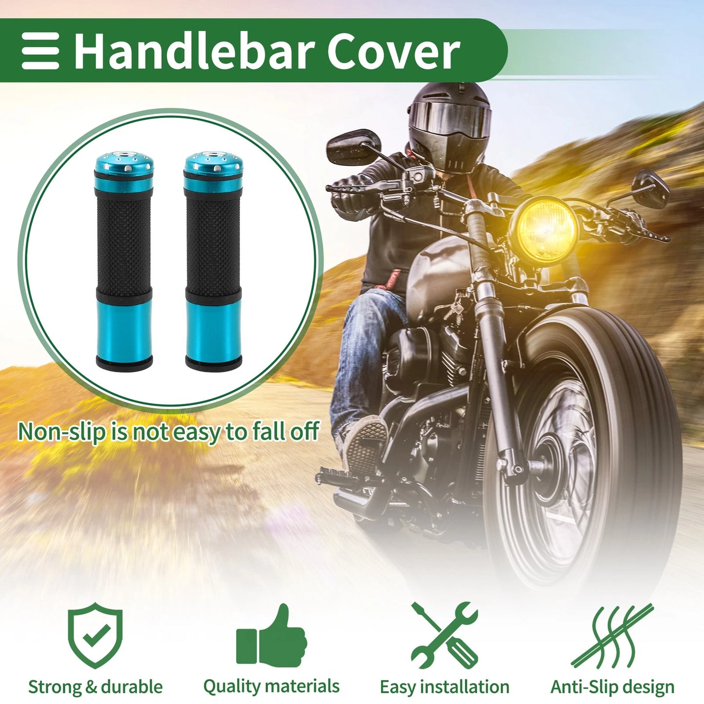 Grips / 7/8" 22mm Hand Grips for Motorcycle