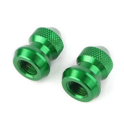Green Universal Tyre Air Valve Caps for Car Truck Motorcycle Bike