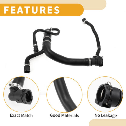 Radiator Hose for BMW X5 E53 4.4i (2003-2006) Rubber Black 1 x Hose