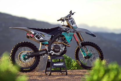 Custom Graphics Full Kit for Honda CRF80 2011-2020 - STING TEAL Stickers