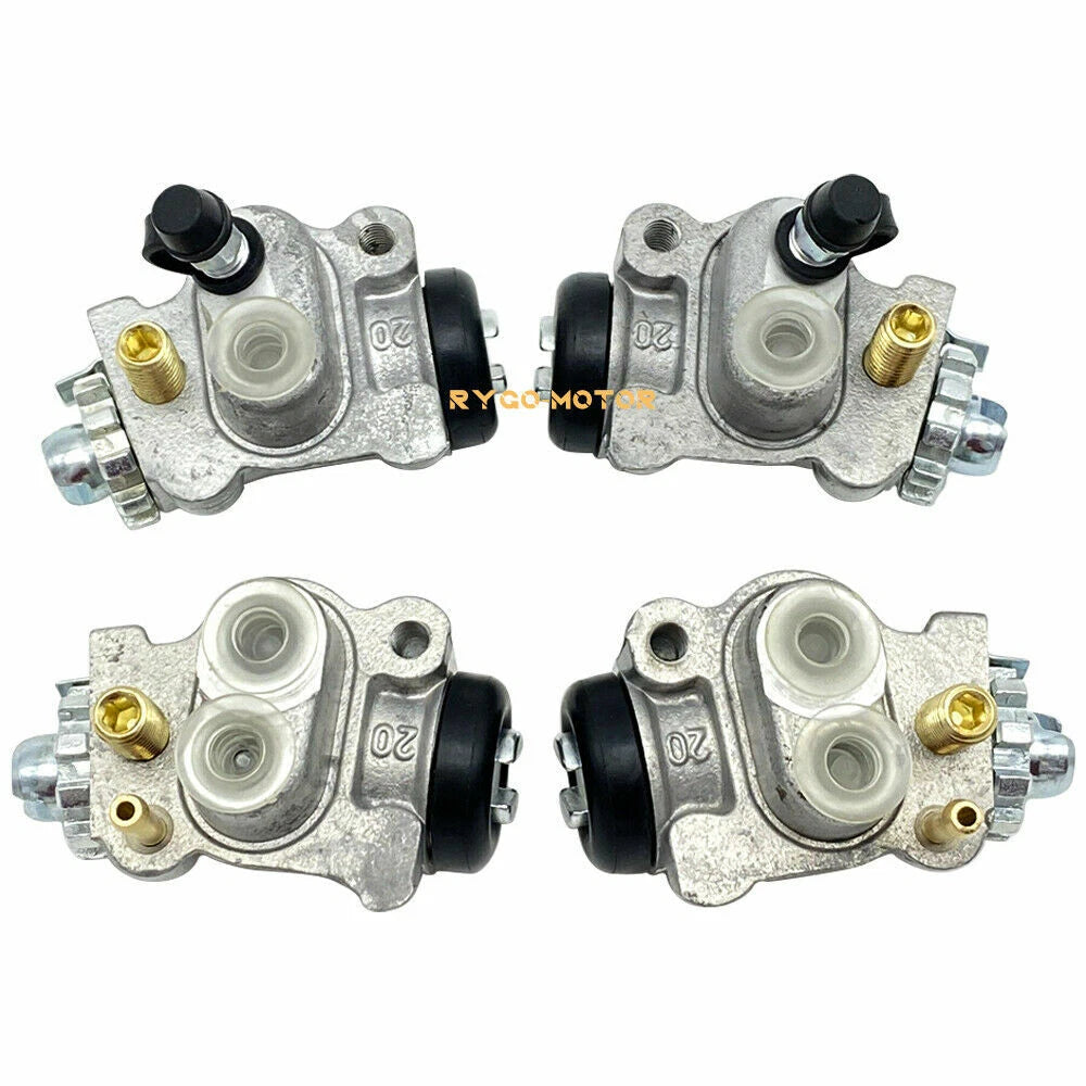 4 x Front Brake Wheel Cylinders W/Shoes for Honda Foreman 450 TRX450 (1998–2004)