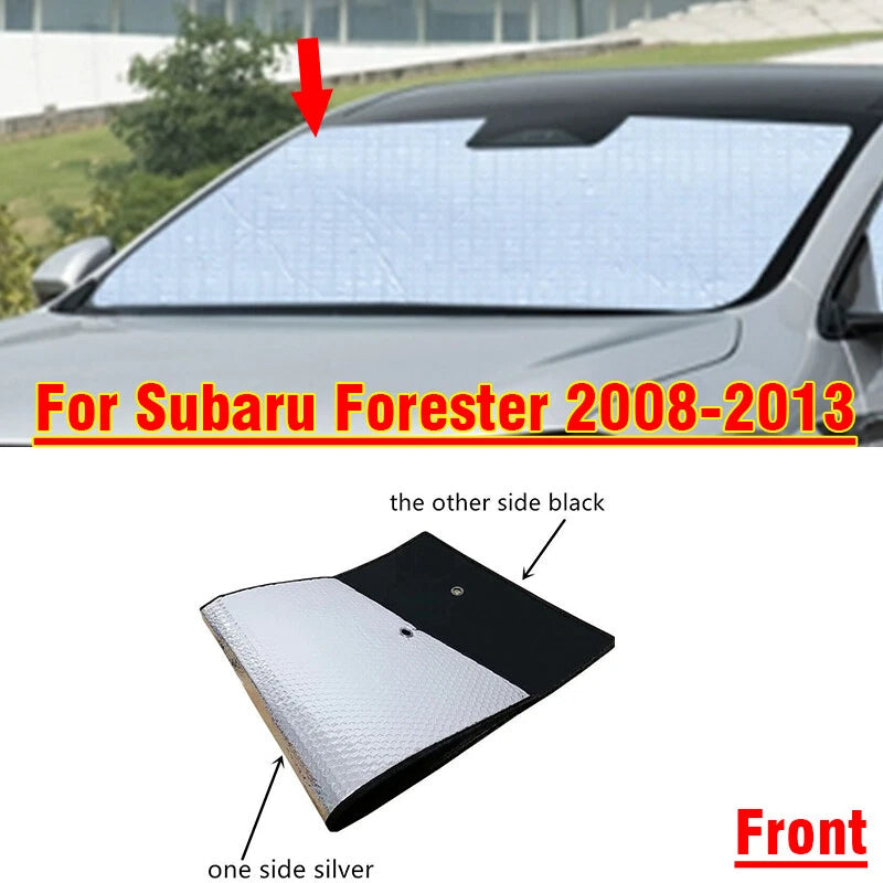 Front Windshield Interior Privacy Thick Sunshade Cover for Subaru Forester (2008–2013)