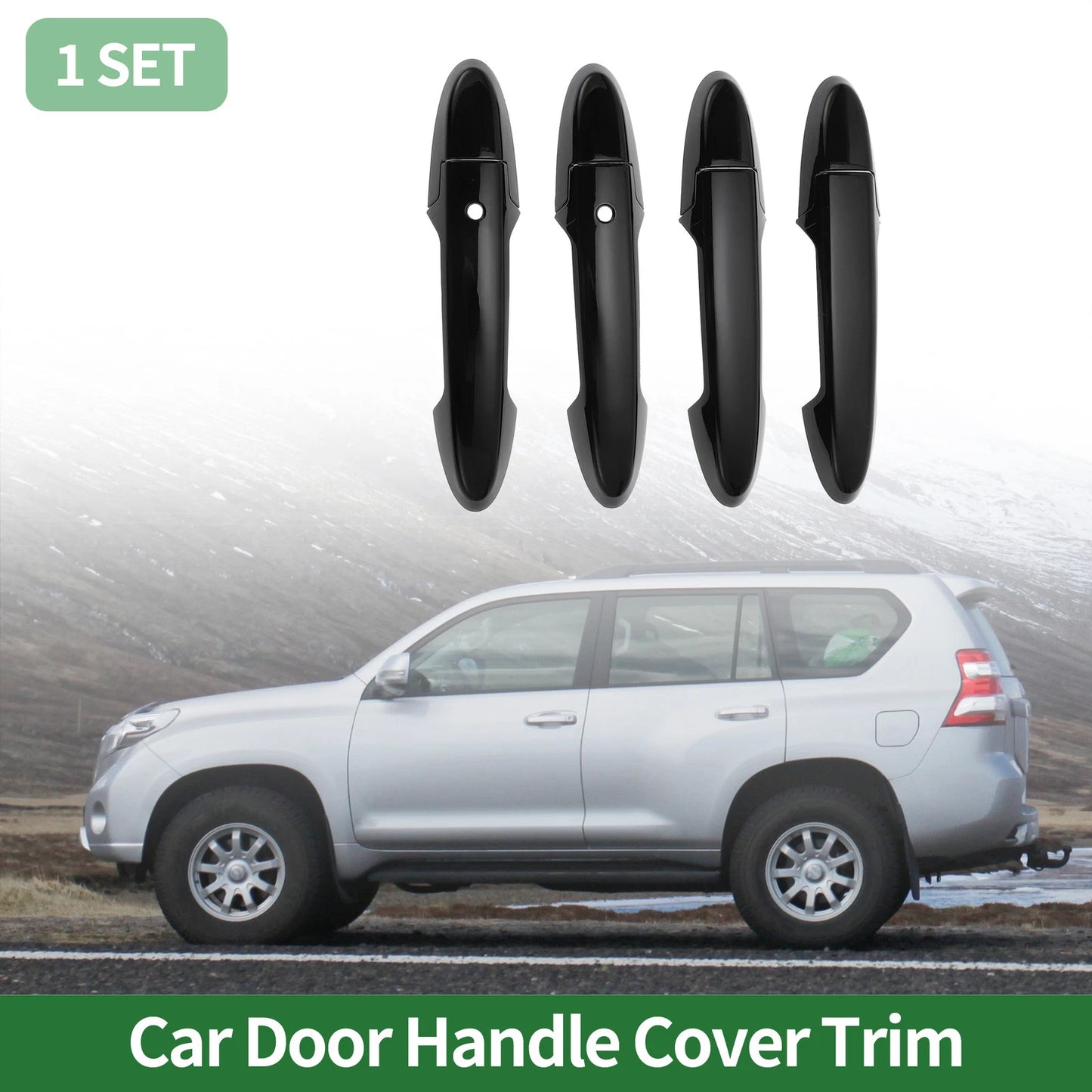 Smart Car Door Handle Cover Trim for Honda Fit Jazz GK5 GP5 (2014-2018) Black