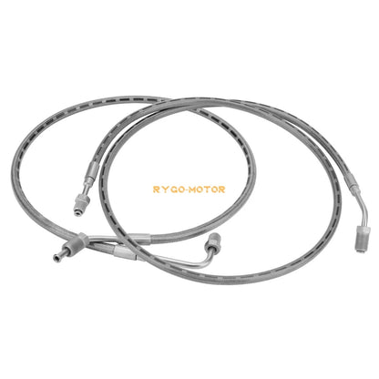 2 x Rear Left/Right Brake Hose Line for Polaris Ranger 650 500 425