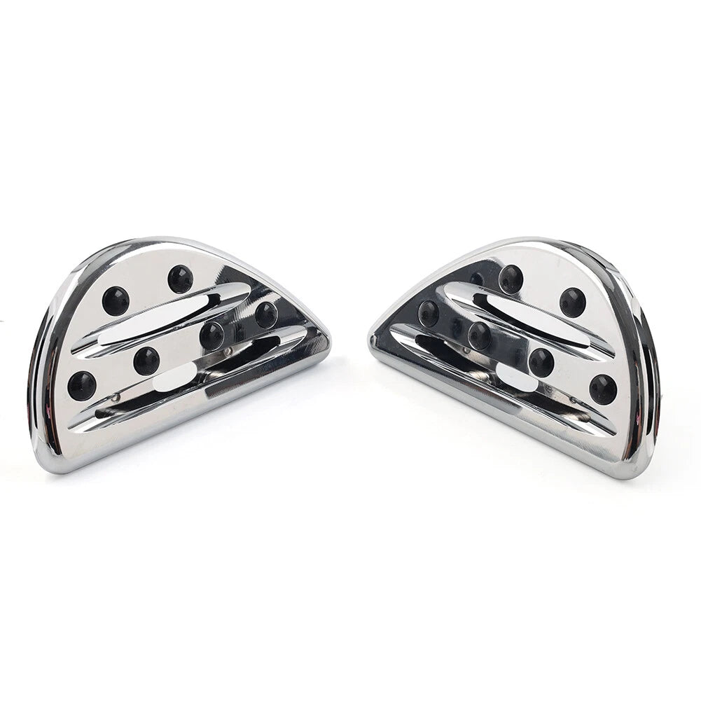 Chrome Rear Passenger Floorboard Foot Pegs for Harley Touring (1993-2023)