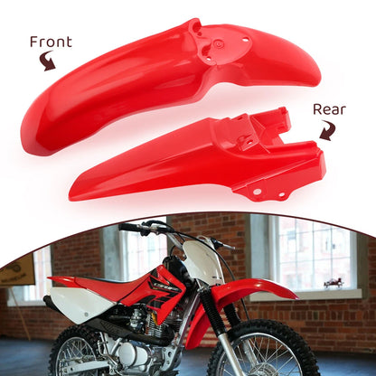Front & Rear Mud Guard for Honda CRF80F CRF100F (2004–2008)
