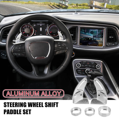 Silver Tone Inner Paddle Shifter Set for Dodge Charger