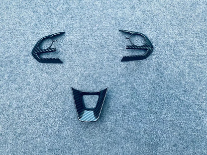 Steering Wheel Frame Cover Trim for Toyota Corolla Cross (2020-2023) Carbon Fiber