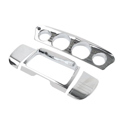 Tri Line Gauge Stereo Accent Trim Cover for Harley Touring Electra Street Glide (2014-2023)