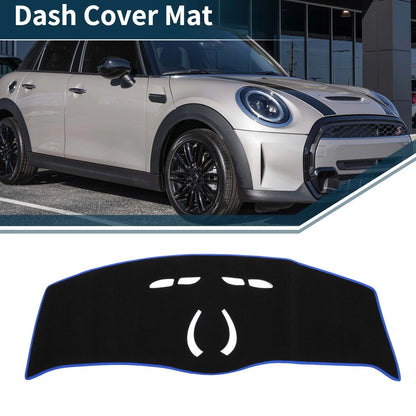 Dash Cover Mat for BMW Mini Cooper (MINI) Black Blue (2014-2024)