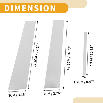 6 x Car Pillar Window Trim Covers for Toyota Camry (2012-2016) Chrome Silver