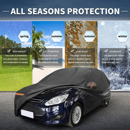 Waterproof PEVA Cotton Car Cover for Ford C-Max 2003-2019 with Zipper