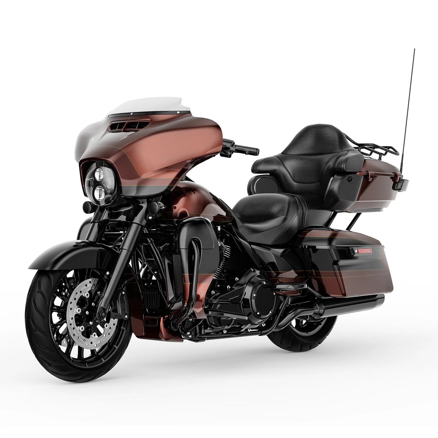 Saddlebags Strip for Touring 2014-2024 Auburn Sunglo Black Hole Rich Bourbon