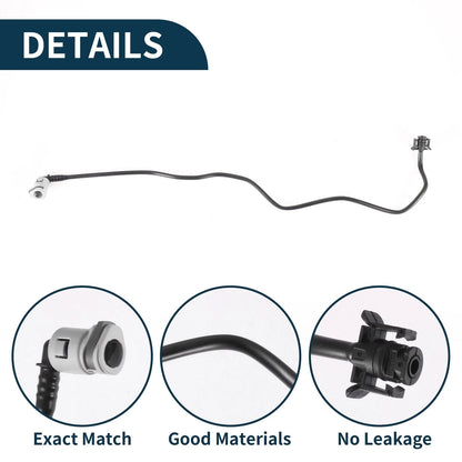 Radiator Hose Coolant Pipe for Volvo XC60 (2010-2014) Black Plastic 1 Pcs