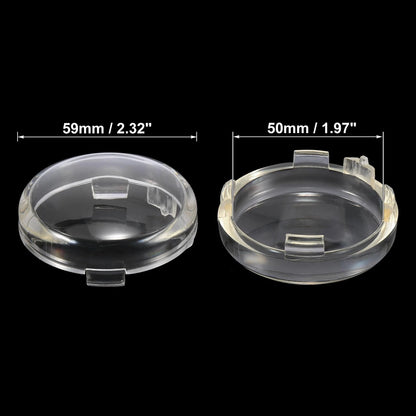 2 x Plastic Motorcycle Clear Turn Signal Light Cover for Harley-Davidson XL883