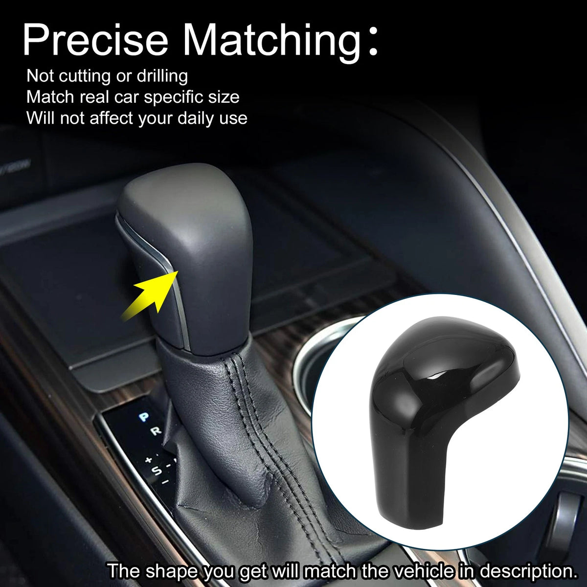 ABS Gear Shift Knob Cover for Toyota Camry Corolla Avalon (2019-2025)