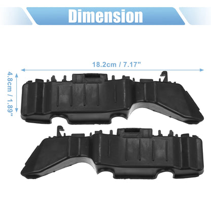 Front Bumper Bracket for Hyundai Accent (2012) - Plastic Black, 1 Pair