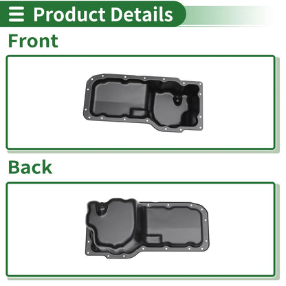 Engine Oil Pan for Jeep Commander 2006-2007 (1 x No.53021756AB, Iron Black)