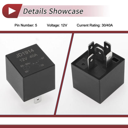 5 Pins Power Window Relay for Audi VW BMW 12V 30/40A