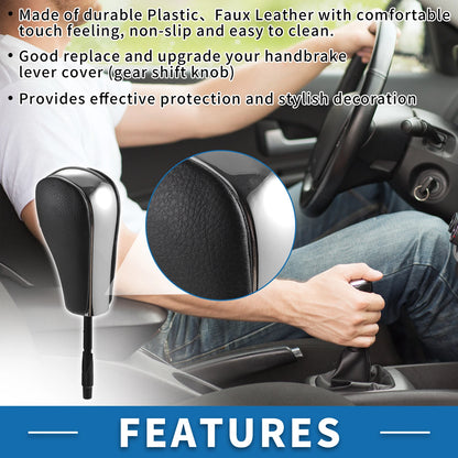 Faux Leather Chrome Gear Shifter Knob for BMW 1 Series (2006-2011)