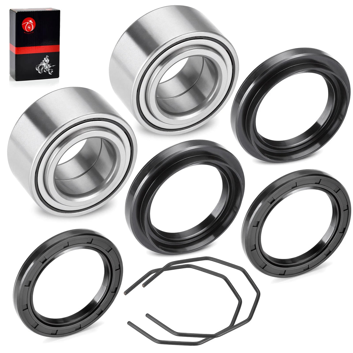 2 x Front or Rear Wheel Bearing & Seal for Arctic Cat 500 4x4 (2003–2004)