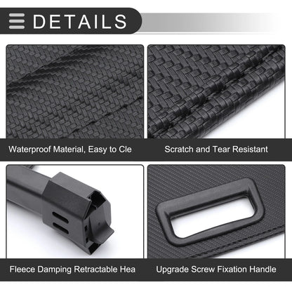 Retractable Cargo Cover for Jeep Grand Cherokee (2022-2024) Black Carbon Fiber