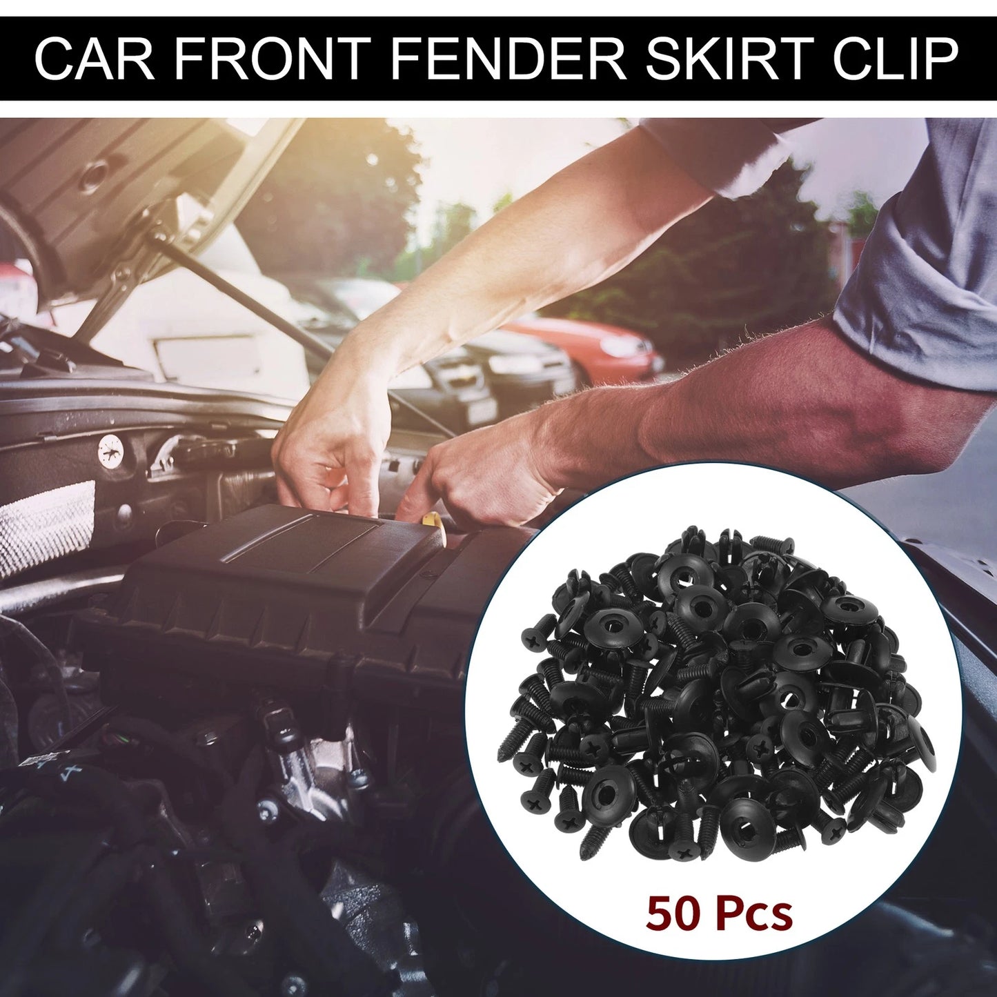 50 Pcs Front Fender Skirt Clips for Kia Soul 1.6L 2.0L (2010-2019)