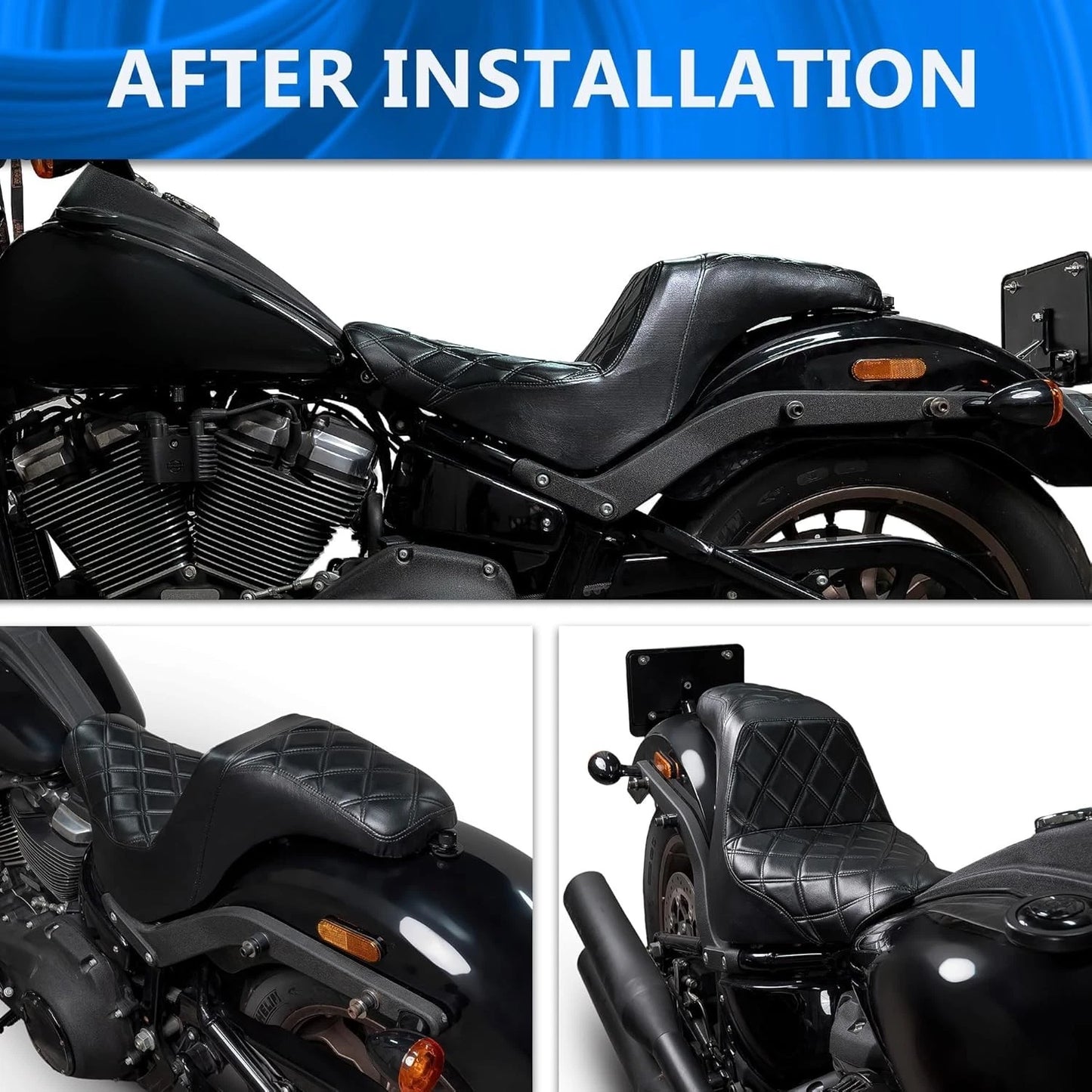 Seat for 2018-2024 Harley Softail Low Rider FXLRS FXLRST FXLR Sport Glide FLSB